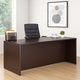 Nea Desk Shell | 71’’ Reception Top | Panel Legs | Mocha Brown Wood BM340733
