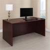 Nea Desk Shell | 66’’ Workstation Top | Panel Legs | Mahogany Red Wood BM340735