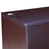 Nea Desk Shell | 66’’ Workstation Top | Panel Legs | Mocha Brown Wood BM340736