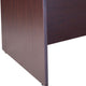 Nea Desk Shell | 66’’ Workstation Top | Panel Legs | Mocha Brown Wood BM340736