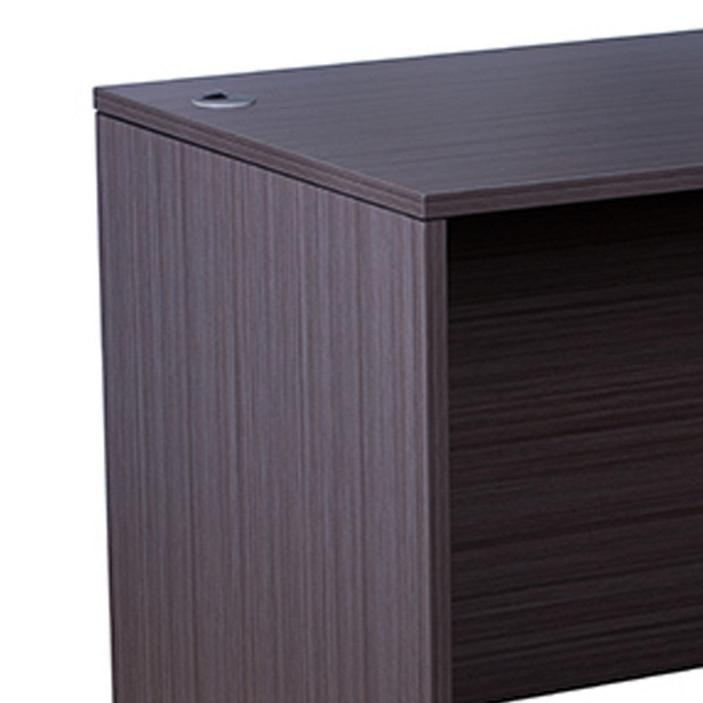 Nea Desk Shell | 60’’ Commercial Top | Driftwood Smoke Gray Wood BM340737