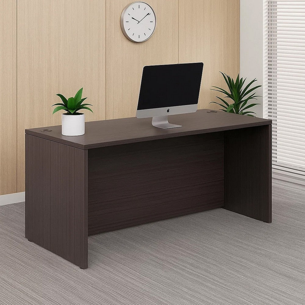 Nea Desk Shell | 60’’ Commercial Top | Driftwood Smoke Gray Wood BM340737