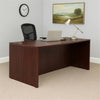 Nea Desk Shell | 60’’ Commercial Top | Panel Legs | Mahogany Red Wood BM340738