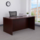 Nea Desk Shell | 60’’ Commercial Top | Panel Legs | Mahogany Red Wood BM340738