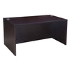 Nea Desk Shell | 60’’ Commercial Top | Panel Legs | Mocha Brown Wood BM340739