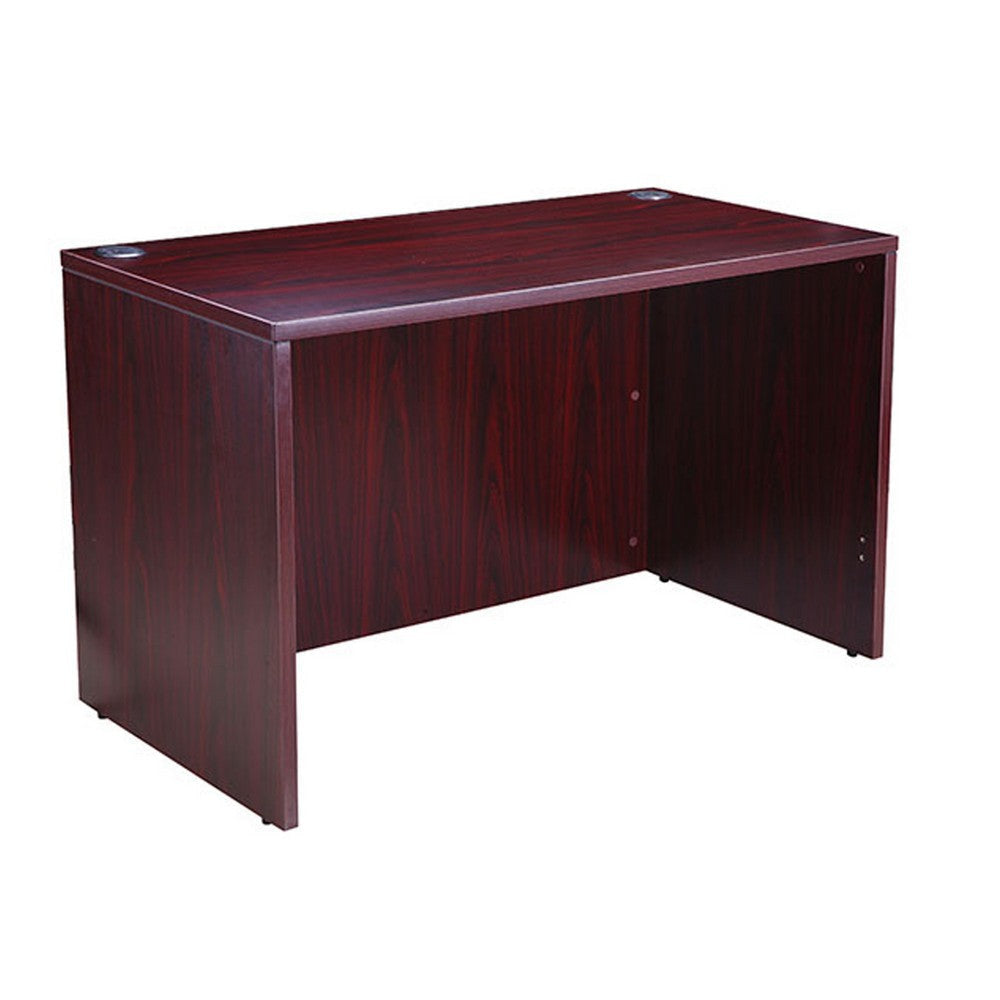 Nea Desk Shell | 48’’ Office Top | Panel Legs | Mahogany Red Wood BM340741