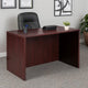 Nea Desk Shell | 48’’ Office Top | Panel Legs | Mahogany Red Wood BM340741