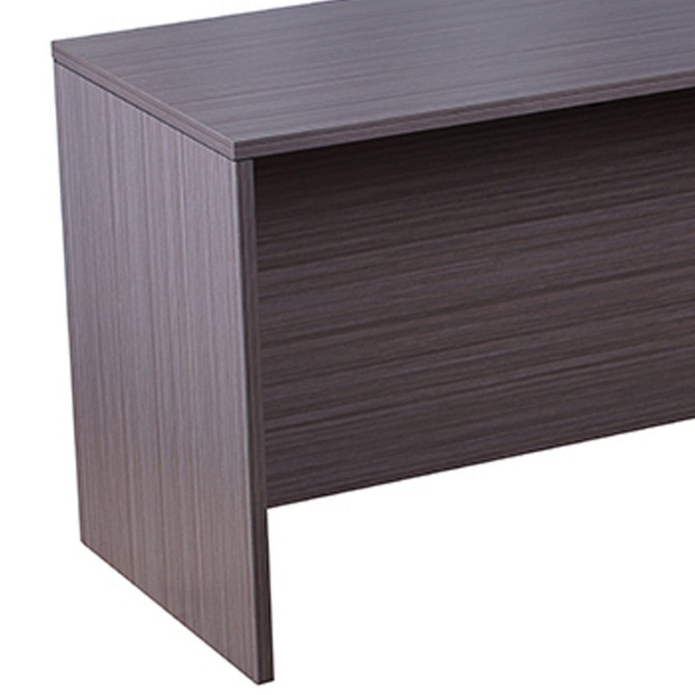 Reo Credenza | 66’’ Rectangular Top | Driftwood Smoke Gray Wood BM340743
