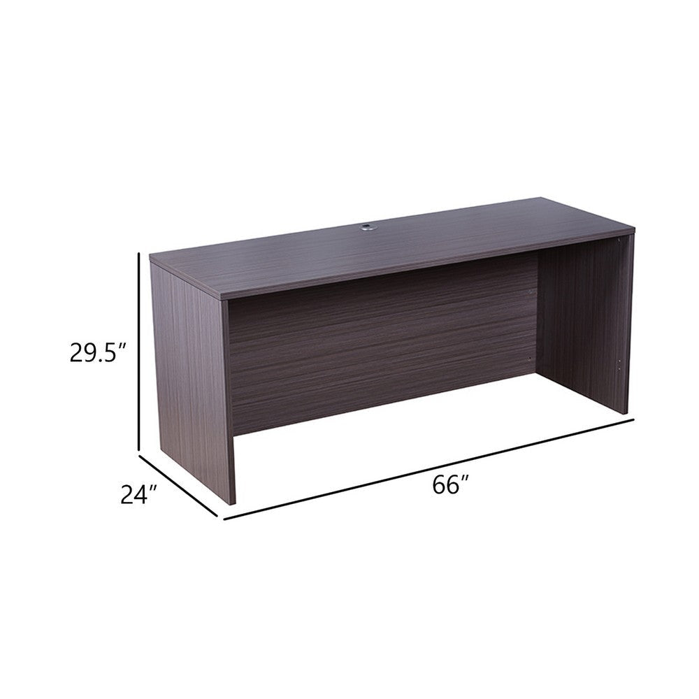 Reo Credenza | 66’’ Rectangular Top | Driftwood Smoke Gray Wood BM340743
