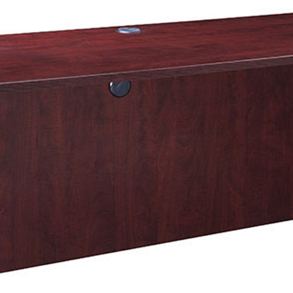 Reo Credenza | 66’’ Rectangular Top | Panel Legs | Mahogany Red Wood BM340744