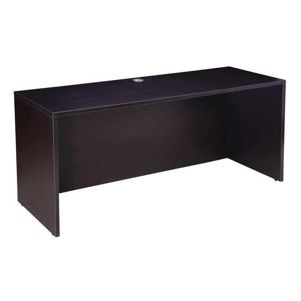 Reo Credenza | 66’’ Rectangular Top | Panel Legs | Mocha Brown Wood BM340745