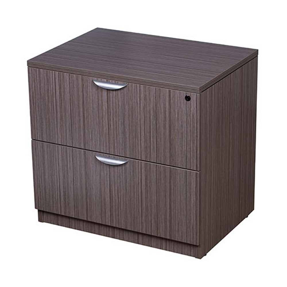 Tia Lateral File Cabinet | 31’’ | 2 Drawers | Driftwood Smoke Gray BM340746