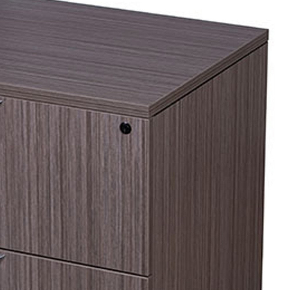 Tia Lateral File Cabinet | 31’’ | 2 Drawers | Driftwood Smoke Gray BM340746