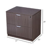 Tia Lateral File Cabinet | 31’’ | 2 Drawers | Driftwood Smoke Gray BM340746