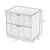 Tia Lateral File Cabinet | 31’’ | 2 Drawers w Lock | Mocha Brown Wood BM340747