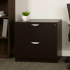 Tia Lateral File Cabinet | 31’’ | 2 Drawers w Lock | Mocha Brown Wood BM340747