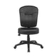 Sera Modern Task Chair | Mid Back Black LeatherPlus | Large Cushions BM340753