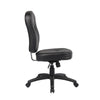 Sera Modern Task Chair | Mid Back Black LeatherPlus | Large Cushions BM340753