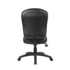 Sera Modern Task Chair | Mid Back Black LeatherPlus | Large Cushions BM340753