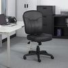 Sera Modern Task Chair | Mid Back Black LeatherPlus | Large Cushions BM340753