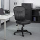 Sera Modern Task Chair | Mid Back Black LeatherPlus | Large Cushions BM340753