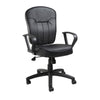 Sera Executive Office Task Chair | Loop Arms | Mid Back Black LeatherPlus BM340754