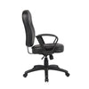 Sera Executive Office Task Chair | Loop Arms | Mid Back Black LeatherPlus BM340754