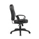 Sera Executive Office Task Chair | Loop Arms | Mid Back Black LeatherPlus BM340754
