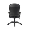 Sera Executive Office Task Chair | Loop Arms | Mid Back Black LeatherPlus BM340754