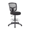 Mea Drafting Stool Chair | Adjustable Height | Black Mesh | Chrome Footring BM340755