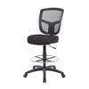 Mea Drafting Stool Chair | Adjustable Height | Black Mesh | Chrome Footring BM340755