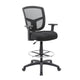 Mea Drafting Stool Chair | Adjustable Arms | Black Mesh | Chrome Footring BM340756