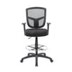 Mea Drafting Stool Chair | Adjustable Arms | Black Mesh | Chrome Footring BM340756