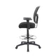 Mea Drafting Stool Chair | Adjustable Arms | Black Mesh | Chrome Footring BM340756