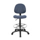 Jea Drafting Stool Chair | Blue Tweed | Contoured Back & Footring BM340757