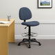 Jea Drafting Stool Chair | Blue Tweed | Contoured Back & Footring BM340757