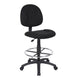 Jea Drafting Stool Chair | Black Tweed | Contoured Back & Footring BM340758