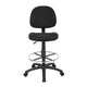 Jea Drafting Stool Chair | Black Tweed | Contoured Back & Footring BM340758