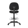 Jea Drafting Stool Chair | Black Tweed | Contoured Back & Footring BM340758