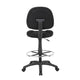 Jea Drafting Stool Chair | Black Tweed | Contoured Back & Footring BM340758