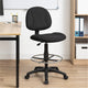Jea Drafting Stool Chair | Black Tweed | Contoured Back & Footring BM340758