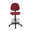 Jea Drafting Stool Chair | Burgundy Red Tweed | Contoured Back & Footring BM340759