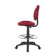 Jea Drafting Stool Chair | Burgundy Red Tweed | Contoured Back & Footring BM340759