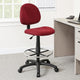 Jea Drafting Stool Chair | Burgundy Red Tweed | Contoured Back & Footring BM340759