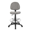 Jea Drafting Stool Chair | Gray Tweed | Contoured Back & Footring BM340760
