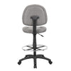 Jea Drafting Stool Chair | Gray Tweed | Contoured Back & Footring BM340760
