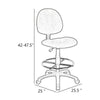 Jea Drafting Stool Chair | Gray Tweed | Contoured Back & Footring BM340760