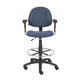 Jea Drafting Stool Chair | Adjustable Arms | Blue Tweed | Round Footring BM340761