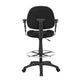 Jea Drafting Stool Chair | Adjustable Arms | Black Tweed | Round Footring BM340762