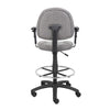 Jea Drafting Stool Chair | Adjustable | Gray Tweed | Round Footring BM340764
